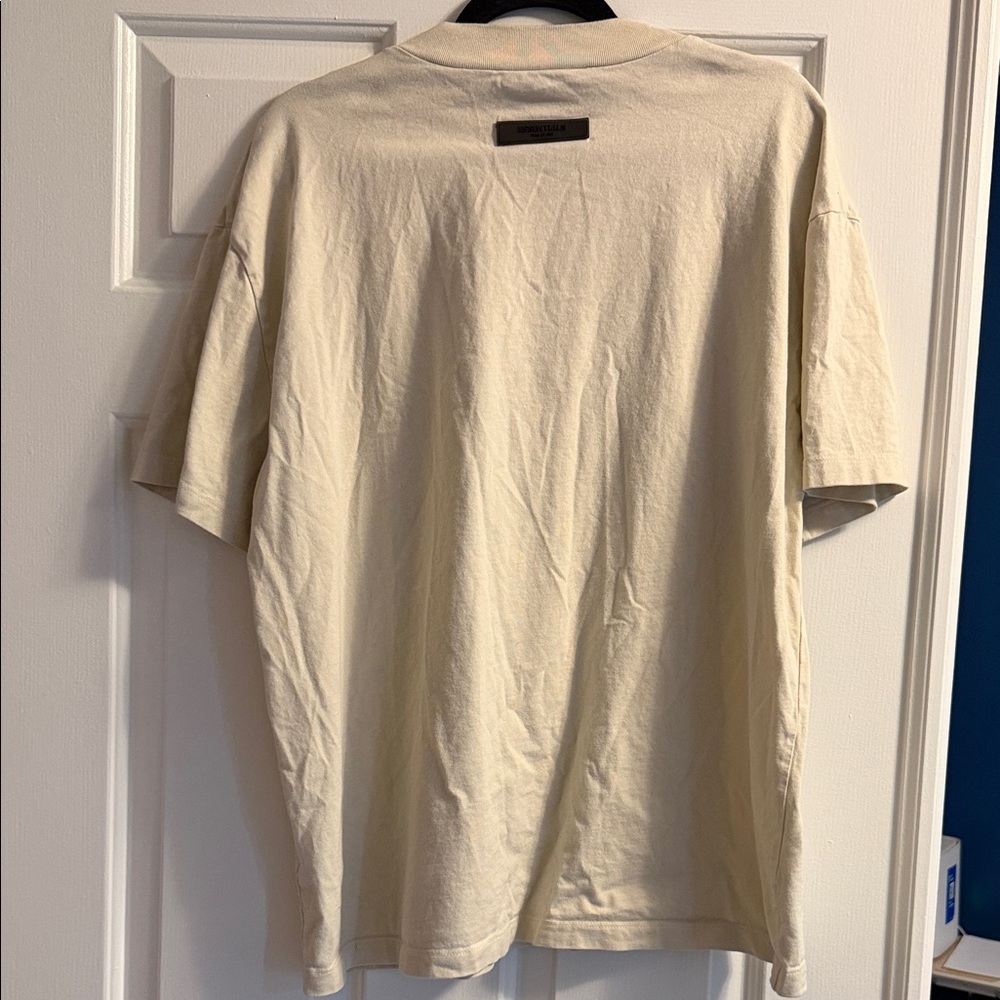 Essentials Beige Short Sleeve Tee - Picture 5 of 5
